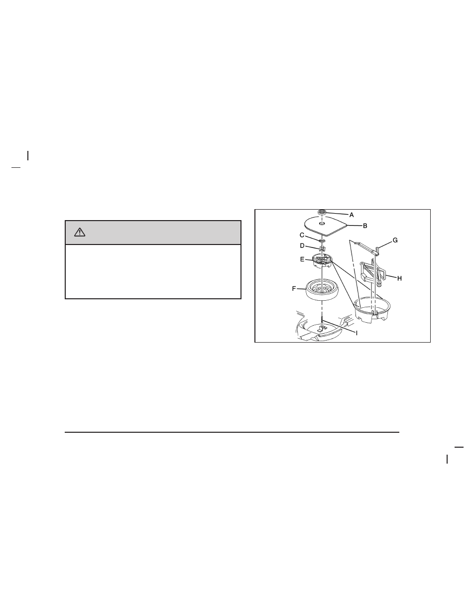 Caution, Storing a flat or spare tire and tools | Buick 2006 Lucerne User Manual | Page 349 / 416