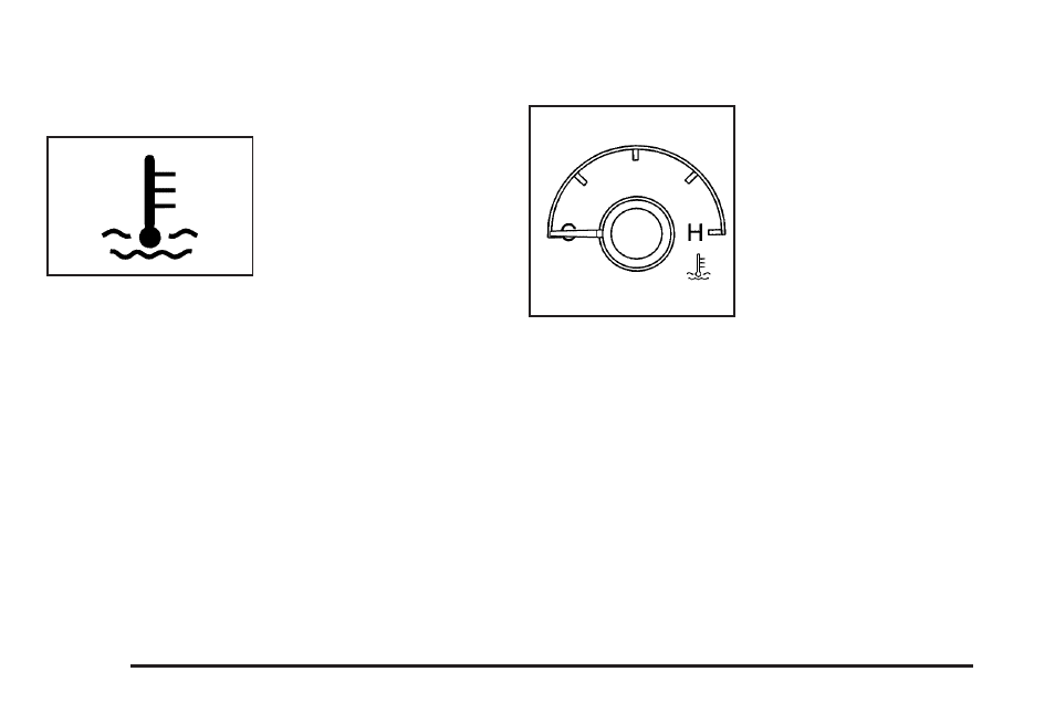 Engine coolant temperature warning light, Engine coolant temperature gage, Engine coolant temperature warning light -40 | Engine coolant temperature gage -40 | Buick 2006 LaCrosse User Manual | Page 162 / 438