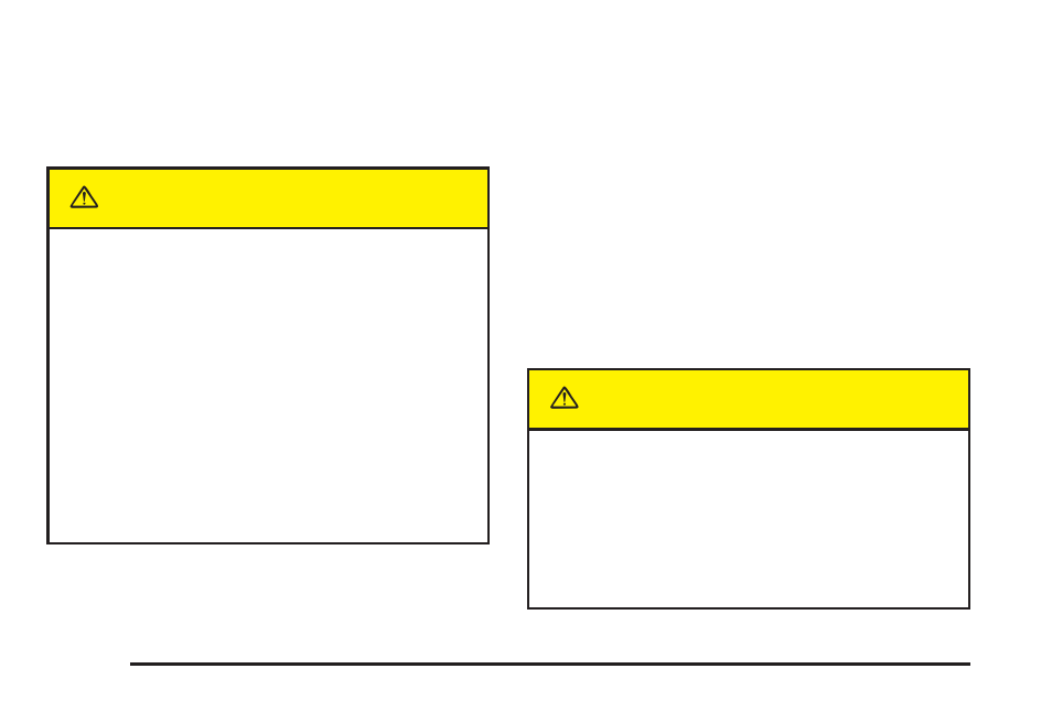 Caution | Buick 2005 Terraza User Manual | Page 108 / 428