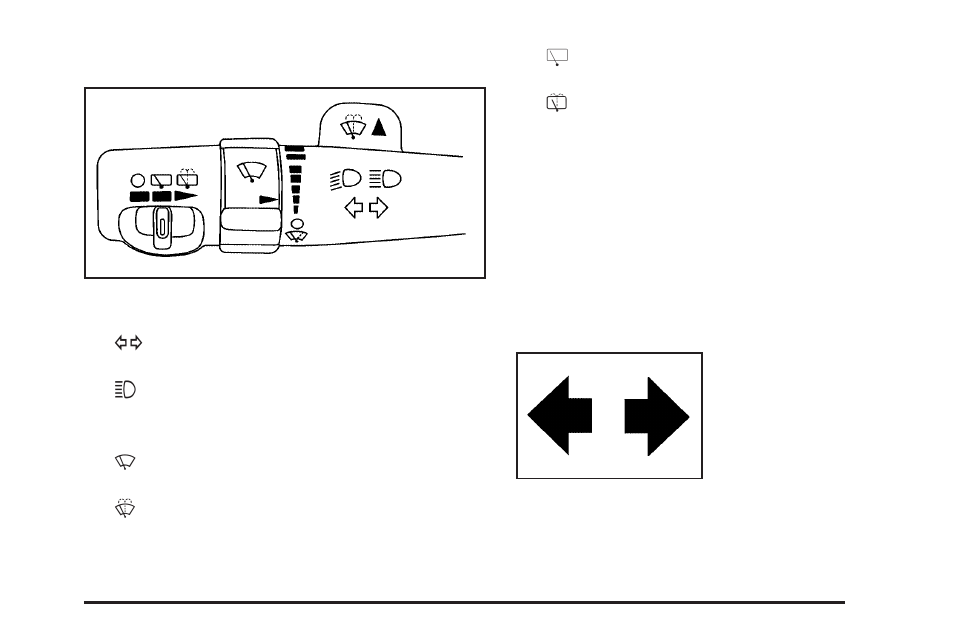 Turn signal/multifunction lever, Turn and lane-change signals, Turn | Signal/multifunction lever | Buick 2005 Terraza User Manual | Page 137 / 428