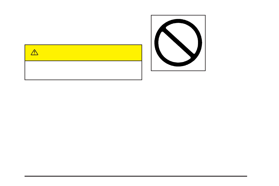 Caution, Safety warnings and symbols | Buick 2005 Terraza User Manual | Page 3 / 428