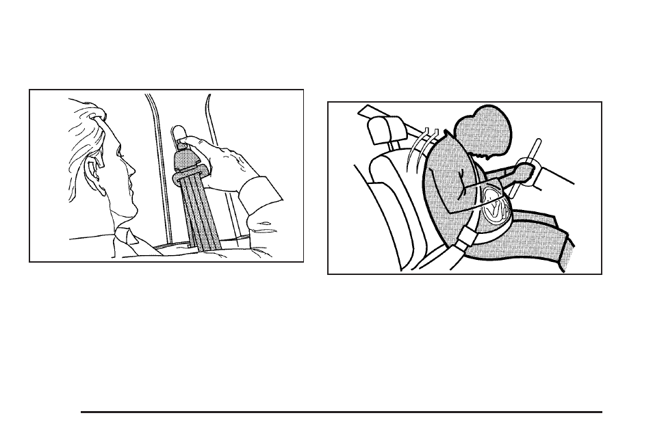 Shoulder belt height adjustment, Safety belt use during pregnancy | Buick 2005 Terraza User Manual | Page 34 / 428