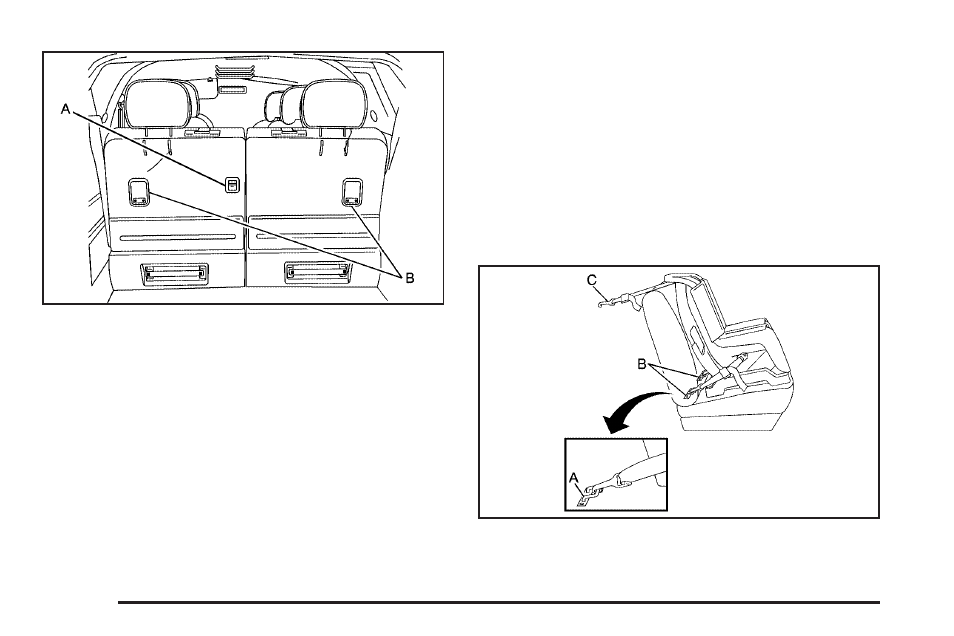 Lower anchorages and top tethers for, Children (latch system) -46 | Buick 2005 Terraza User Manual | Page 52 / 428