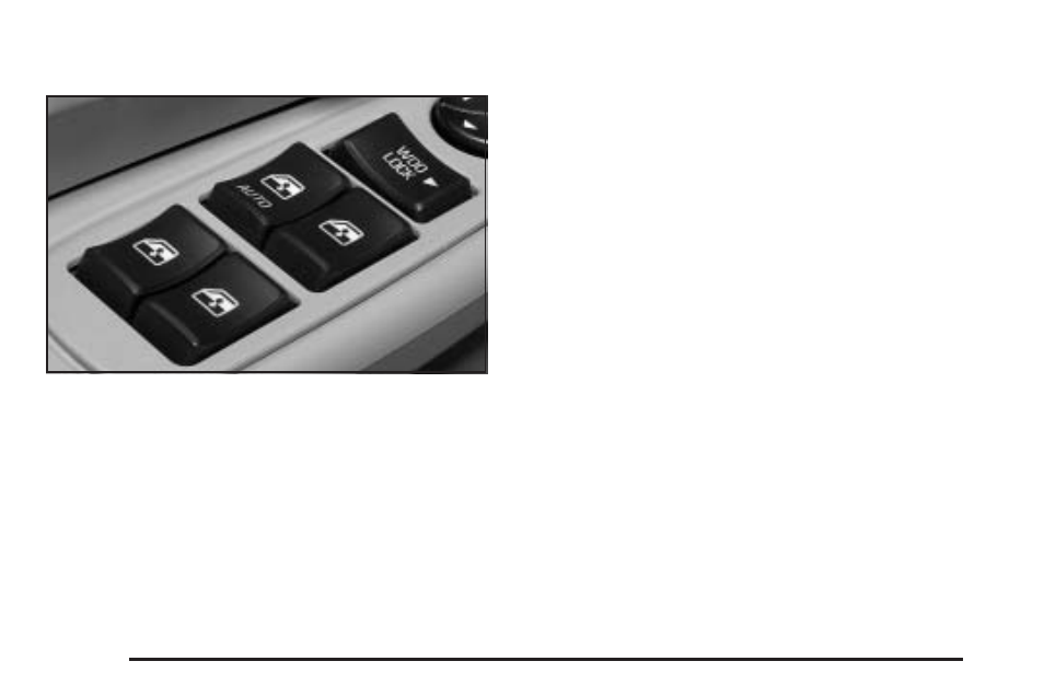 Power windows, Power windows -14, Express-down window | Buick 2005 Rendezvous User Manual | Page 104 / 480