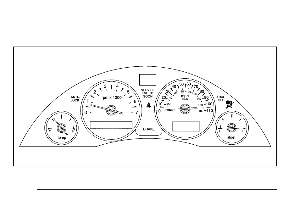 Instrument panel cluster, Instrument panel cluster -38, Instrument panel | Cluster | Buick 2005 Rendezvous User Manual | Page 176 / 480