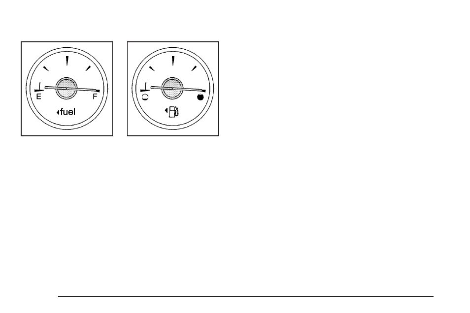 Fuel gage, Fuel gage -50 | Buick 2005 Rendezvous User Manual | Page 188 / 480