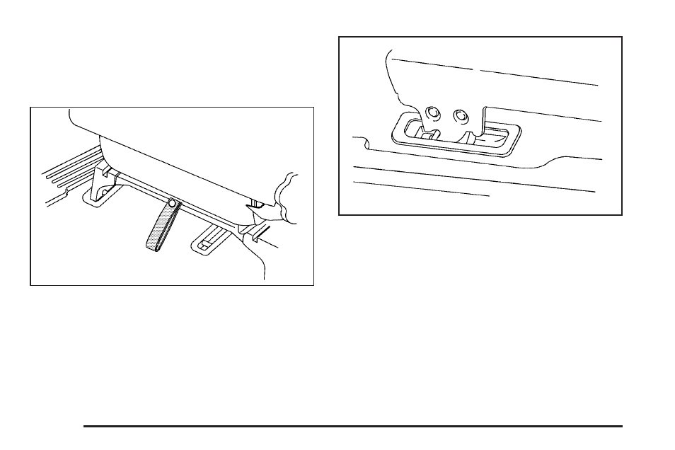 Removing the captain’s chairs | Buick 2005 Rendezvous User Manual | Page 20 / 480