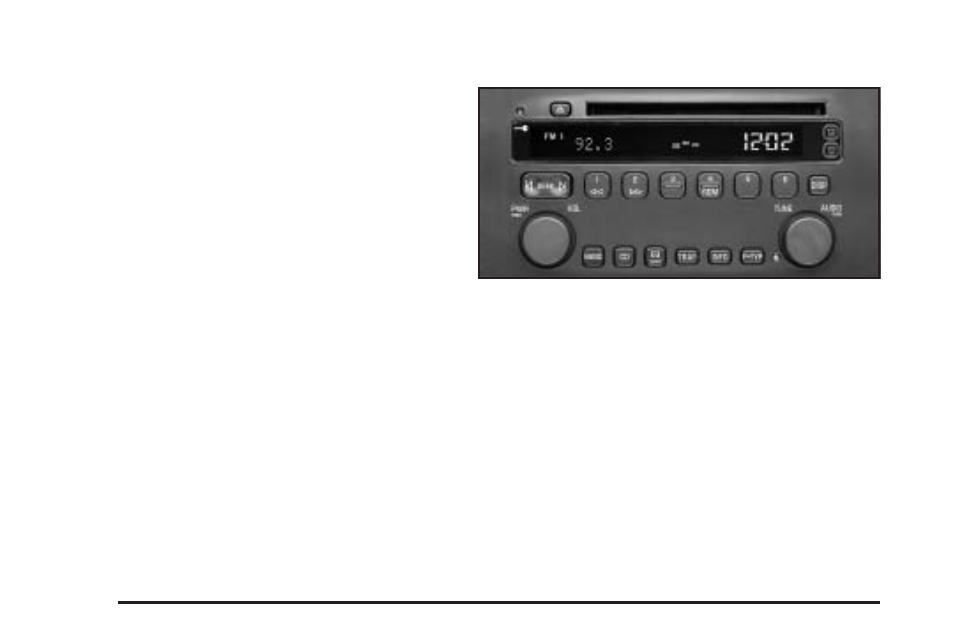 Setting the time, Radio with cd, Setting the time -76 radio with cd -76 | Buick 2005 Rendezvous User Manual | Page 214 / 480