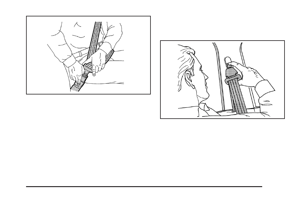 Shoulder belt height adjustment, Shoulder belt height adjustment -33 | Buick 2005 Rendezvous User Manual | Page 39 / 480