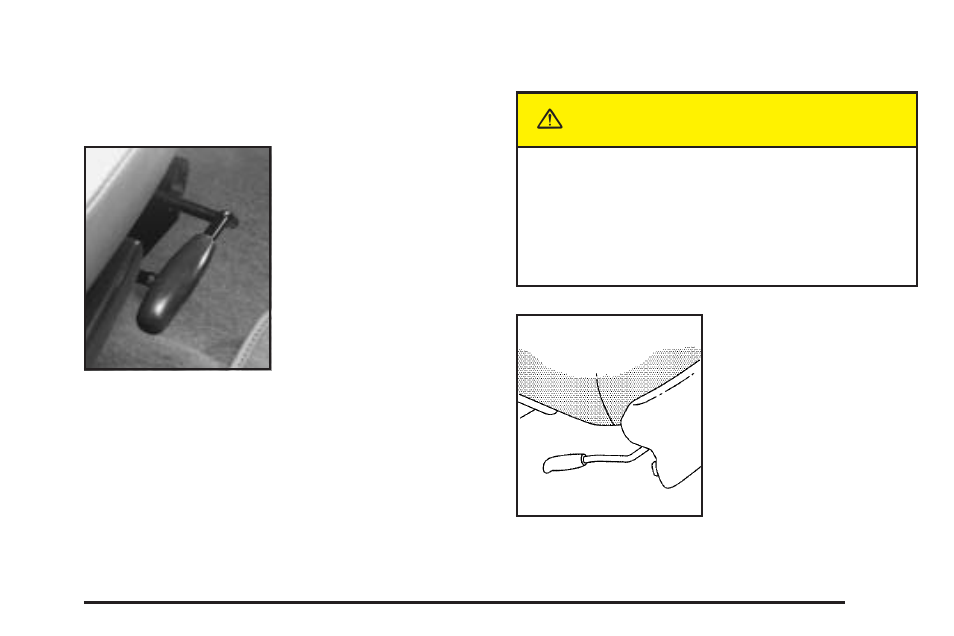 Front seats, Manual passenger seat, Four-way manual driver seat | Front seats -3, Caution | Buick 2005 Rendezvous User Manual | Page 9 / 480