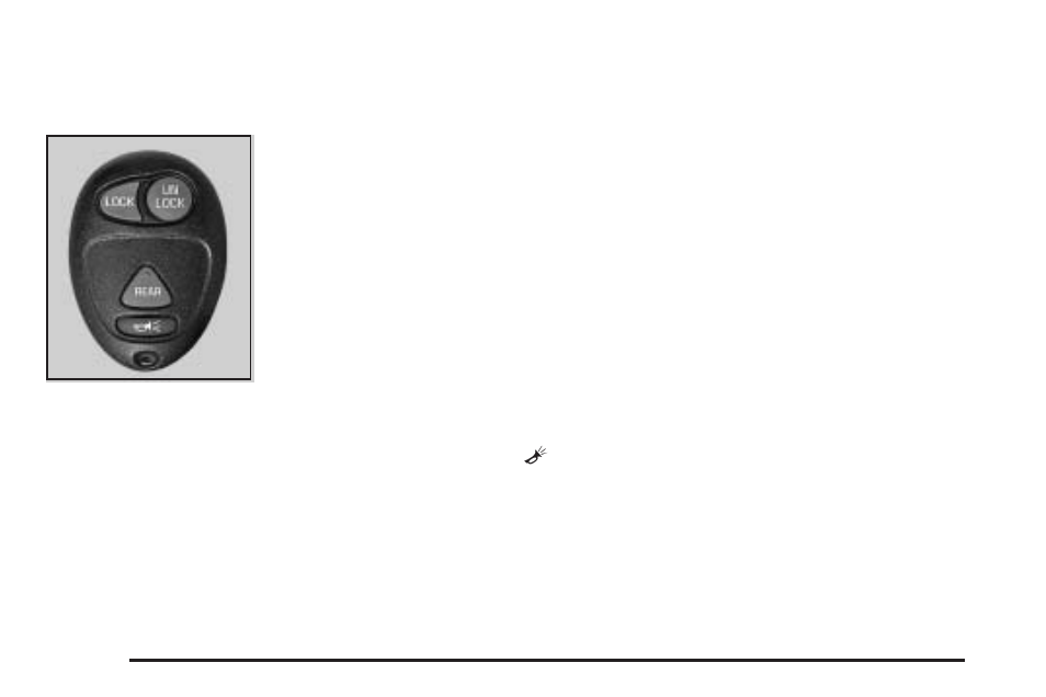 Remote keyless entry system operation, Remote keyless entry system operation -6 | Buick 2005 Rendezvous User Manual | Page 96 / 480