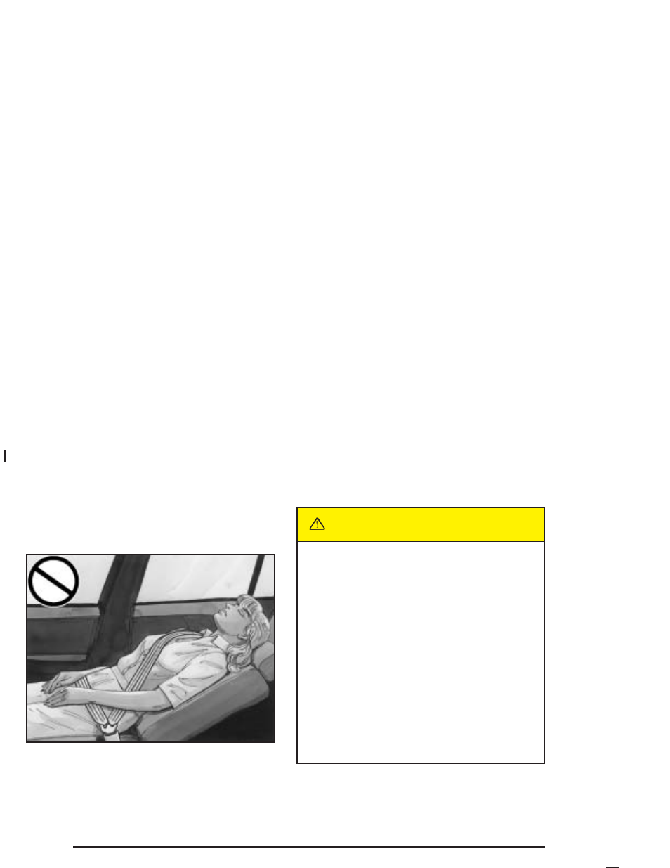 Reclining seatbacks, Reclining seatbacks -4, Caution | Buick 2005 Park Avenue User Manual | Page 10 / 388