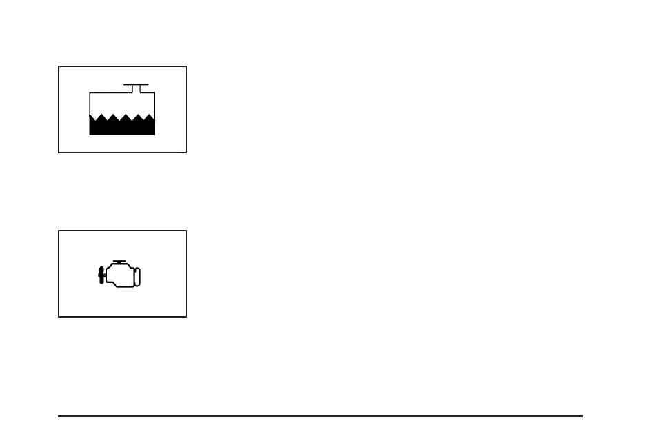 Low coolant warning light, Malfunction indicator lamp | Buick 2005 LaCrosse User Manual | Page 153 / 410