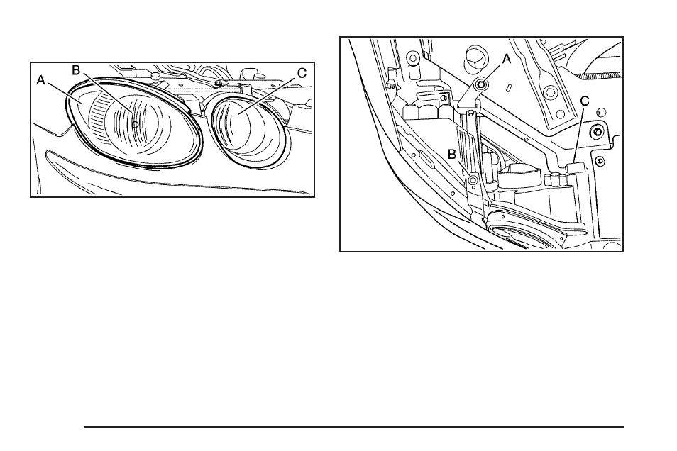 Headlamps and sidemarker lamps, Headlamps and sidemarker lamps -46, Low-beam headlamp and sidemarker bulbs | Buick 2005 LaCrosse User Manual | Page 322 / 410