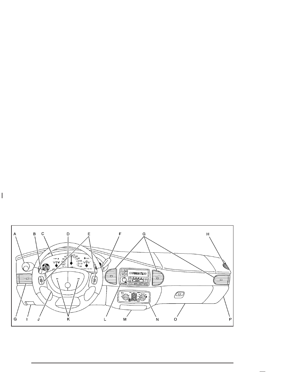 Instrument panel overview, Instrument panel overview -4 | Buick 2005 Century User Manual | Page 104 / 348