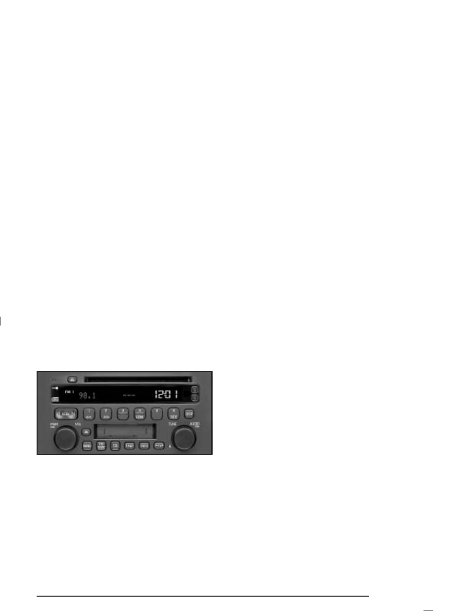 Radio with cassette and cd, Radio with cassette and cd -53 | Buick 2005 Century User Manual | Page 153 / 348