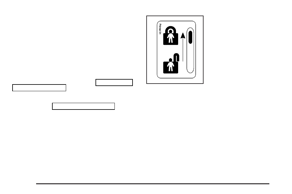 Programmable automatic door locks, Rear door security locks | Buick 2004 Rendezvous User Manual | Page 100 / 486