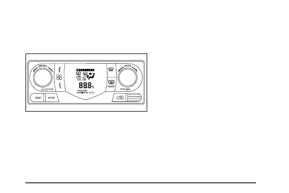 Dual automatic climate control system, Dual automatic climate control system -35, Automatic operation | Buick 2004 Rendezvous User Manual | Page 175 / 486