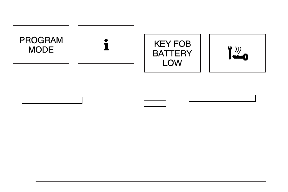 Program mode message, Warning message -58 | Buick 2004 Rendezvous User Manual | Page 198 / 486