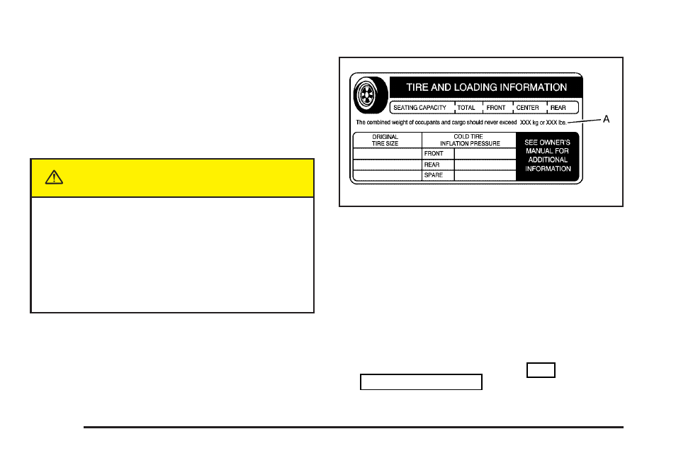Loading your vehicle, Loading your vehicle -36, Caution | Buick 2004 Rendezvous User Manual | Page 308 / 486