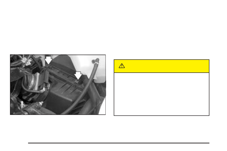 Caution, How to inspect the engine air cleaner/filter | Buick 2004 Rendezvous User Manual | Page 342 / 486