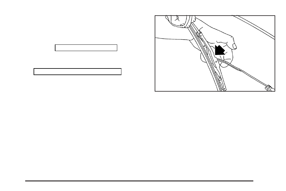 Windshield wiper blade replacement, Windshield wiper blade replacement -55 | Buick 2004 Rendezvous User Manual | Page 377 / 486