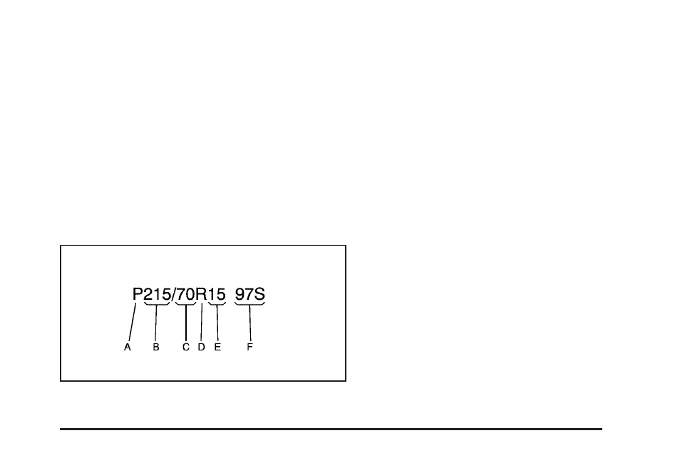 Tire size | Buick 2004 Rendezvous User Manual | Page 383 / 486