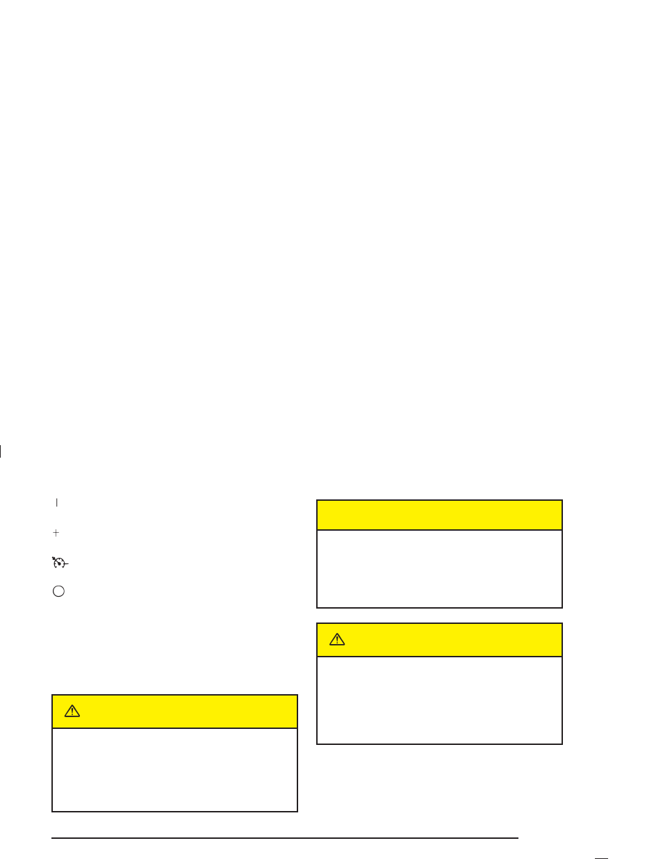Caution | Buick 2004 Rainier User Manual | Page 119 / 452