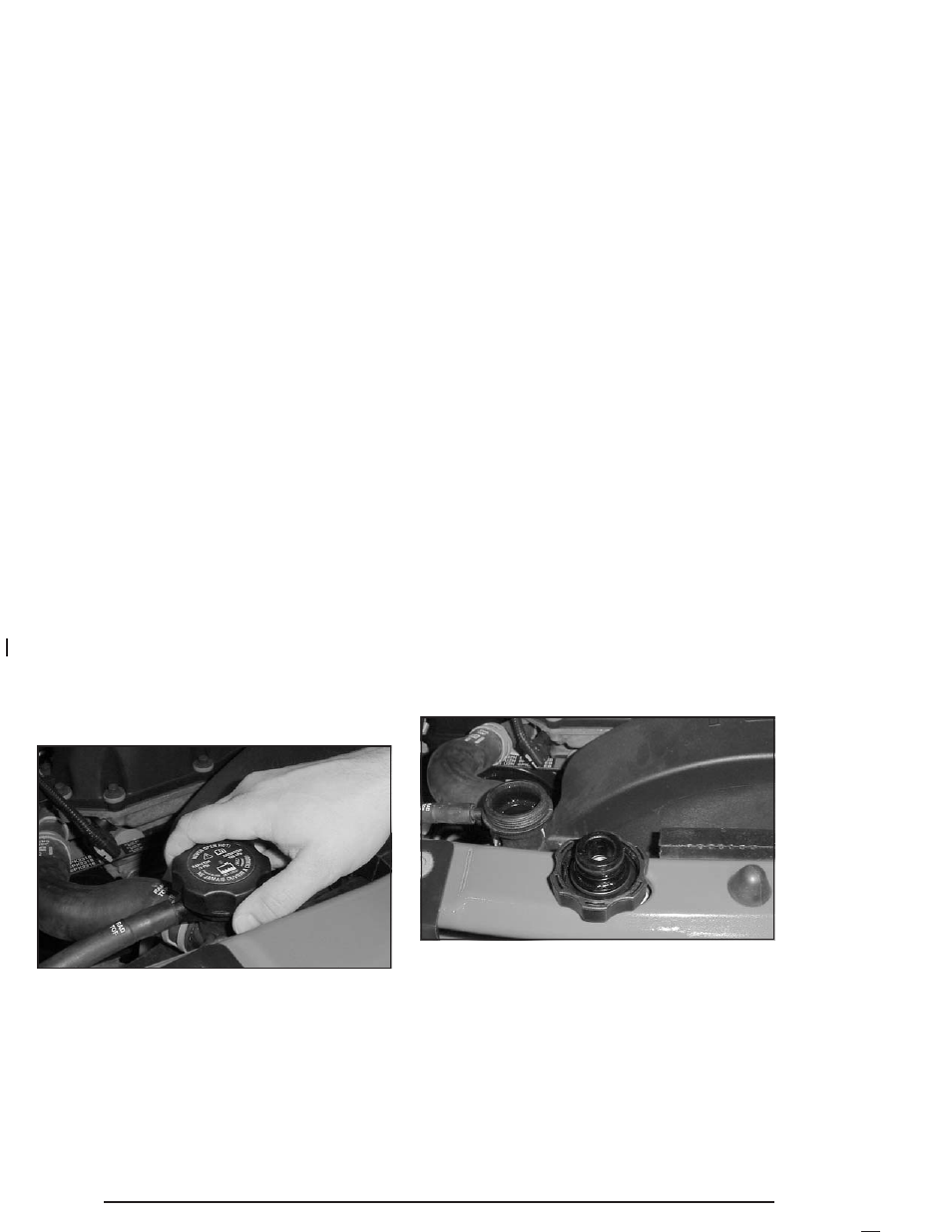 How to add coolant to the radiator | Buick 2004 Rainier User Manual | Page 324 / 452