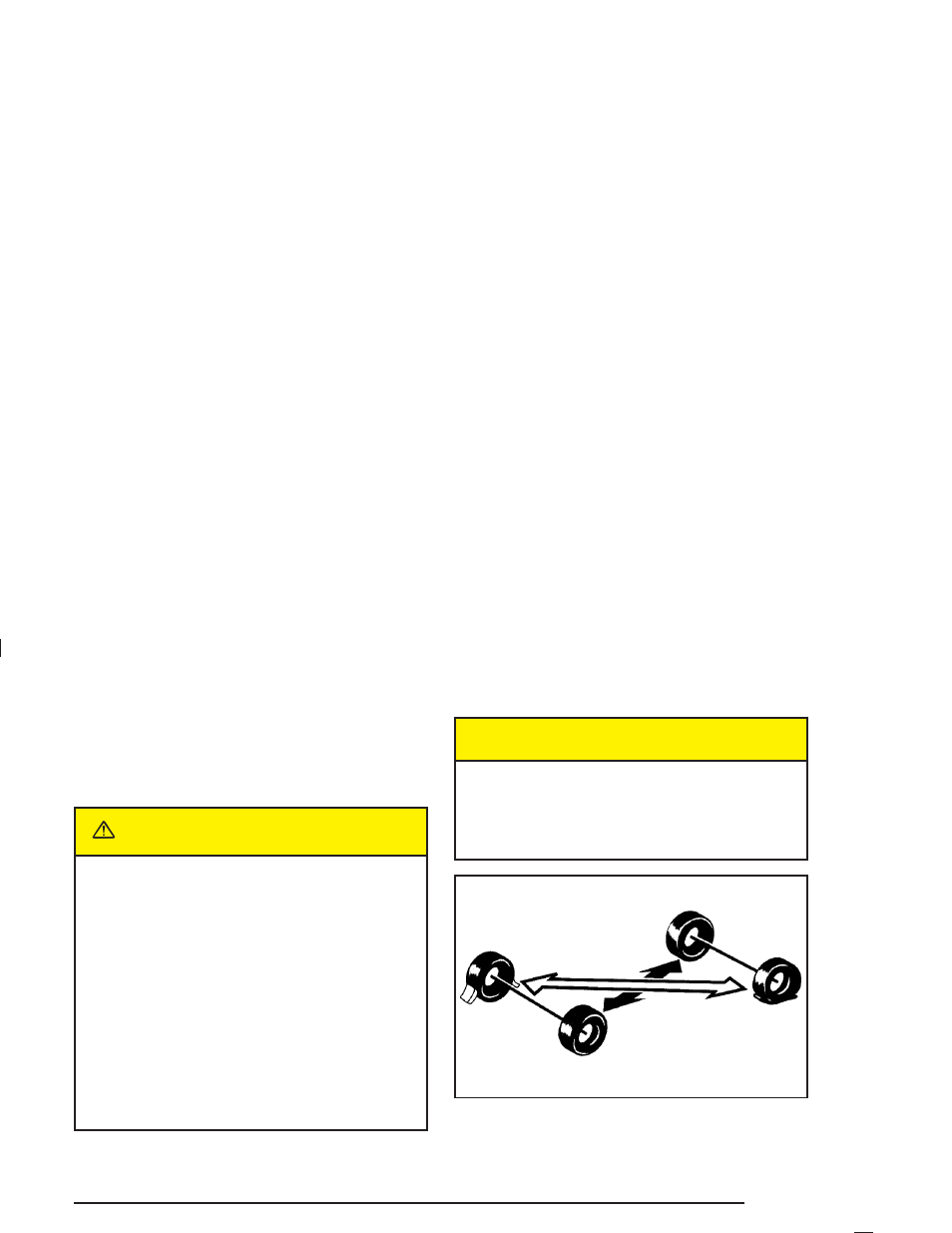 Changing a flat tire, Changing a flat tire -79, Caution | Buick 2004 Rainier User Manual | Page 367 / 452