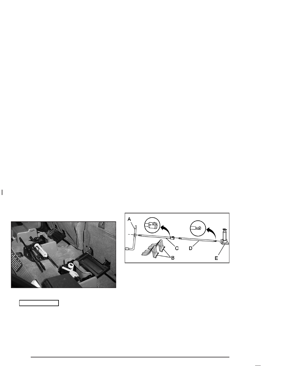 Removing the spare tire and tools | Buick 2004 Rainier User Manual | Page 368 / 452
