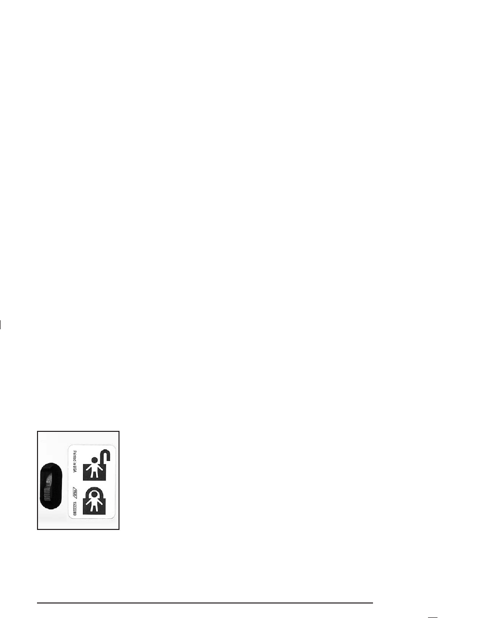 Rear door security locks, Lockout protection, Leaving your vehicle | Buick 2004 Rainier User Manual | Page 75 / 452