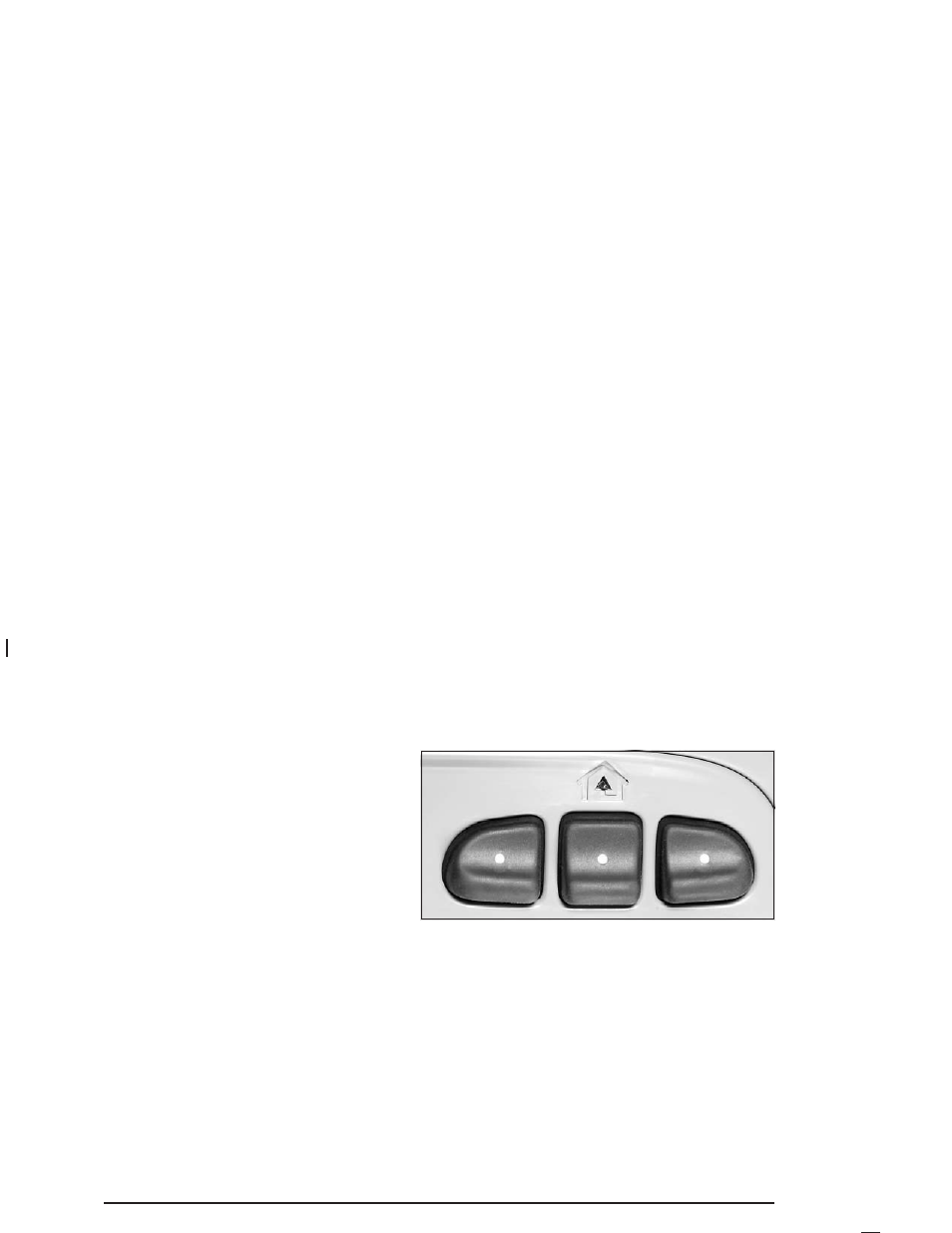 Homelink® transmitter, Homelink, Transmitter | Transmitter -36, Onstar, Personal calling, Virtual advisor, Luxury and leisure plan | Buick 2004 Rainier User Manual | Page 98 / 452