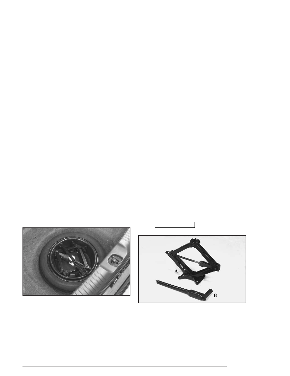 Removing the spare tire and tools | Buick 2004 Park Avenue User Manual | Page 325 / 410