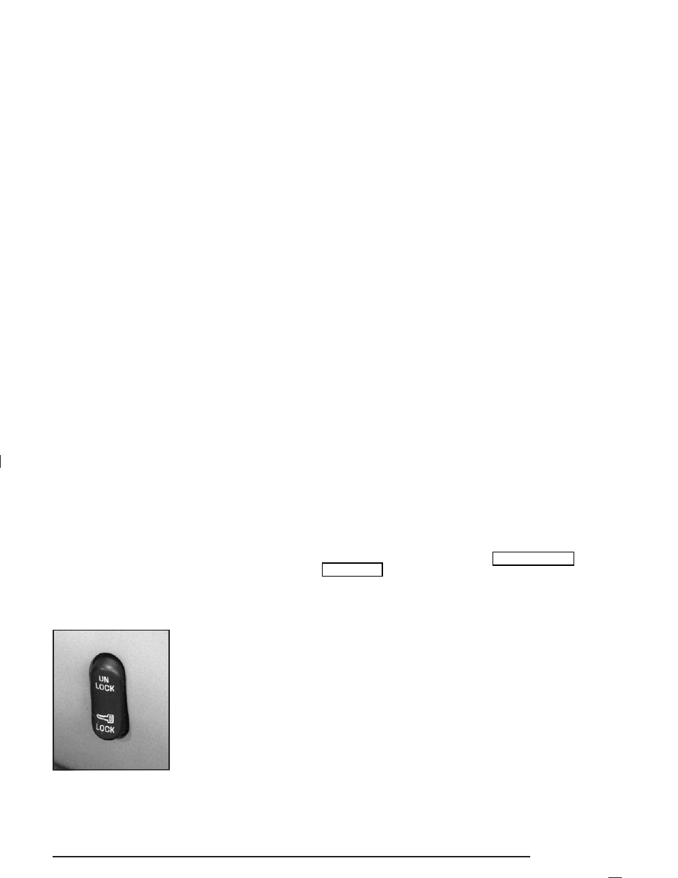 Central door unlocking system, Power door locks, Door ajar reminder | Delayed locking | Buick 2004 Park Avenue User Manual | Page 77 / 410