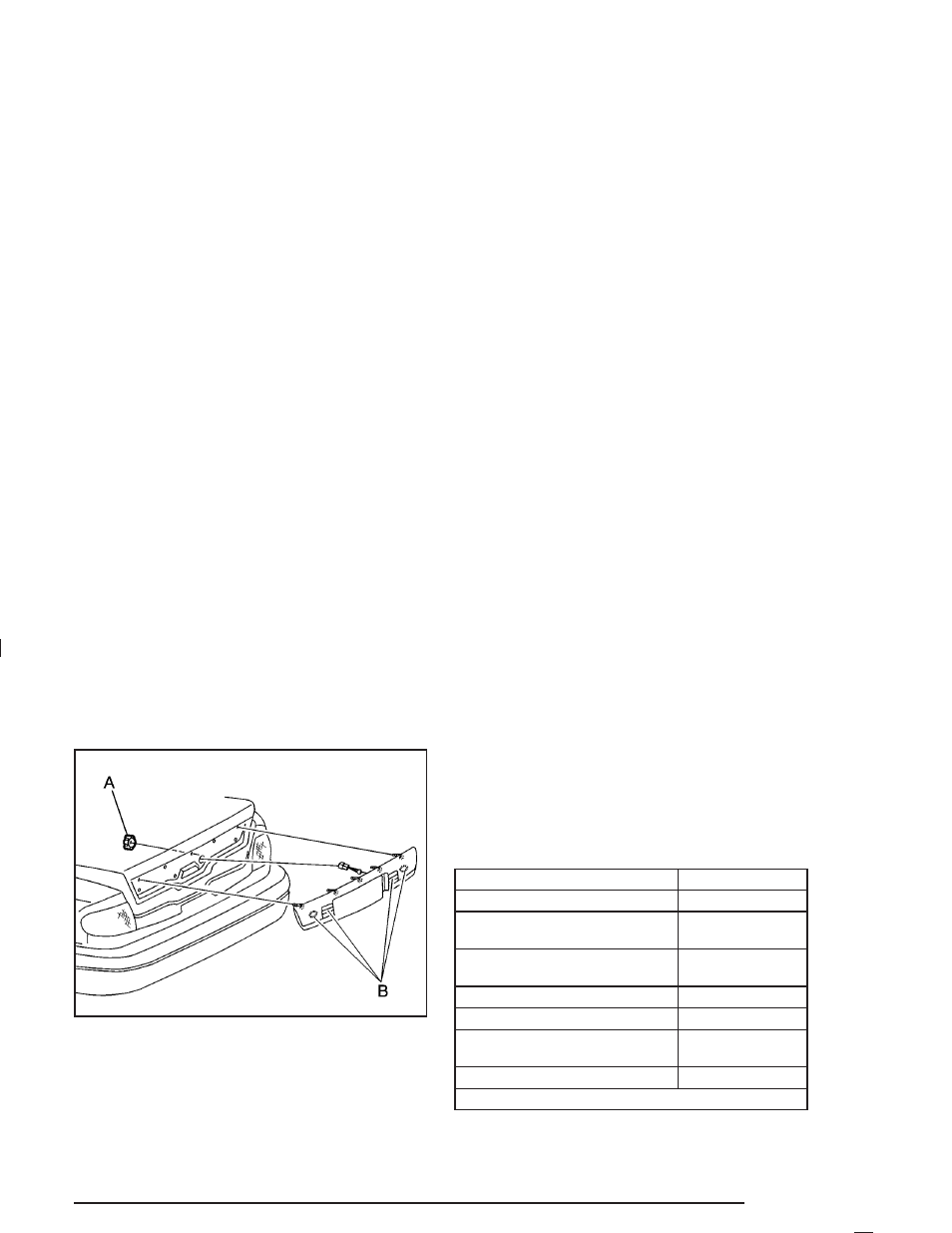 Back-up lamps, Back-up lamps -55, Replacement bulbs | Buick 2004 Century User Manual | Page 267 / 358