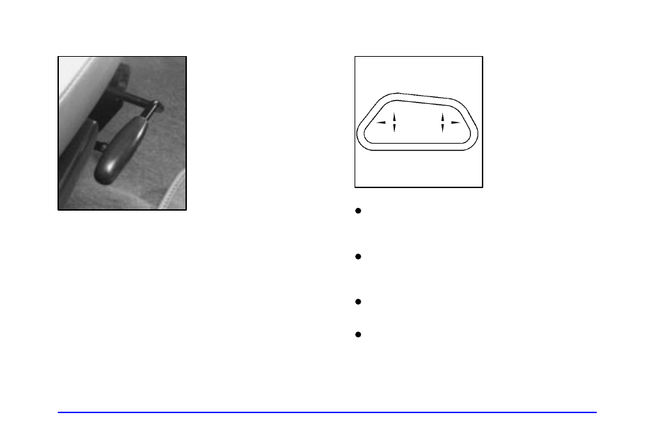 Manual front passenger seats, Six-way power seat (option) | Buick 2002 Rendezvous User Manual | Page 15 / 455