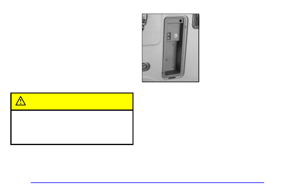 Accessory inflator system (option), Caution | Buick 2002 Rendezvous User Manual | Page 162 / 455