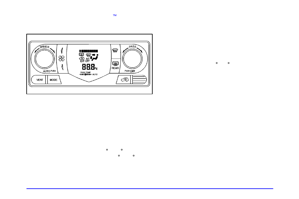 Automatic control, Driver s temperature control | Buick 2002 Rendezvous User Manual | Page 224 / 455