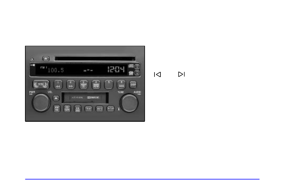 Playing the radio, Finding a station | Buick 2002 Rendezvous User Manual | Page 238 / 455