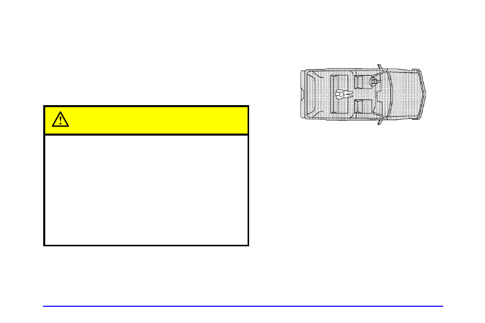 Servicing your air bag-equipped vehicle, Center passenger position, Lap-shoulder belt | Caution | Buick 2002 Rendezvous User Manual | Page 57 / 455