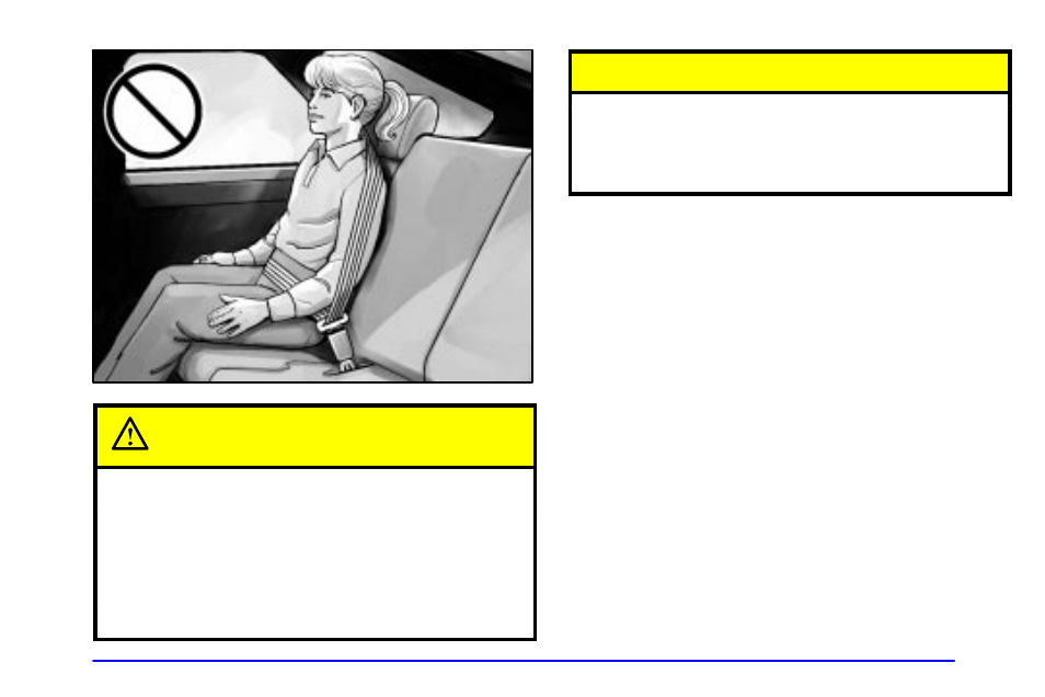 Safety belt extender, Caution | Buick 2002 Rendezvous User Manual | Page 91 / 455