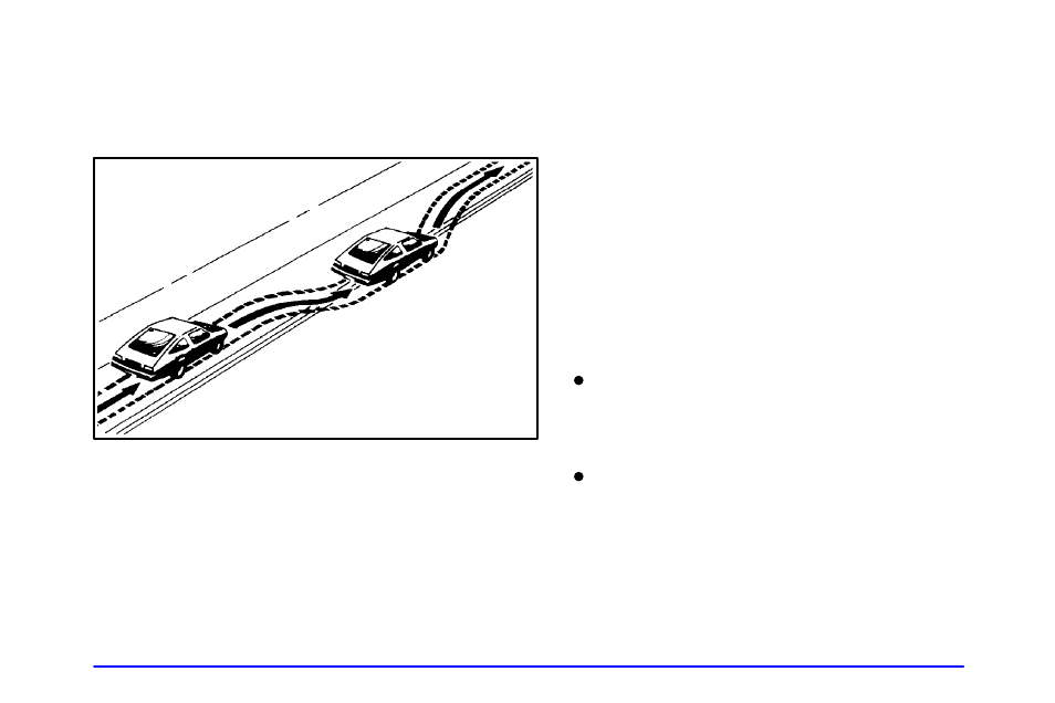 Off-road recovery, Passing, Road recovery | Buick 2002 Park Avenue User Manual | Page 205 / 395