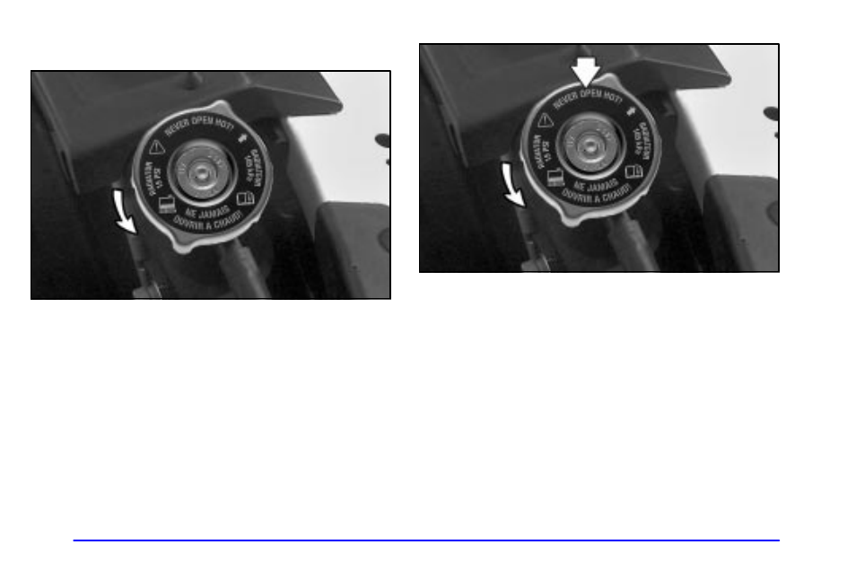 How to add coolant to the radiator | Buick 2002 Park Avenue User Manual | Page 249 / 395