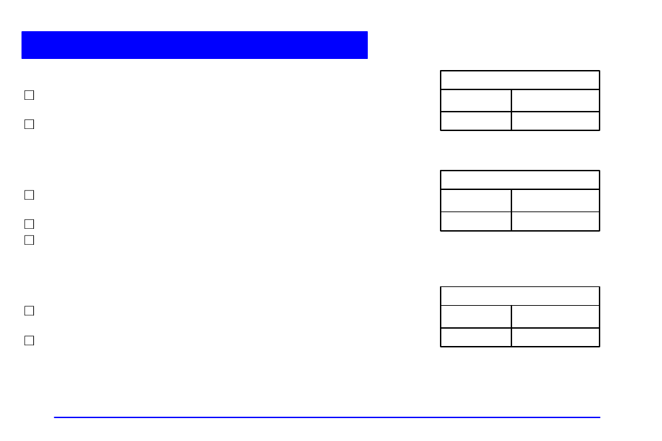 Long trip/highway scheduled maintenance | Buick 2002 Park Avenue User Manual | Page 365 / 395