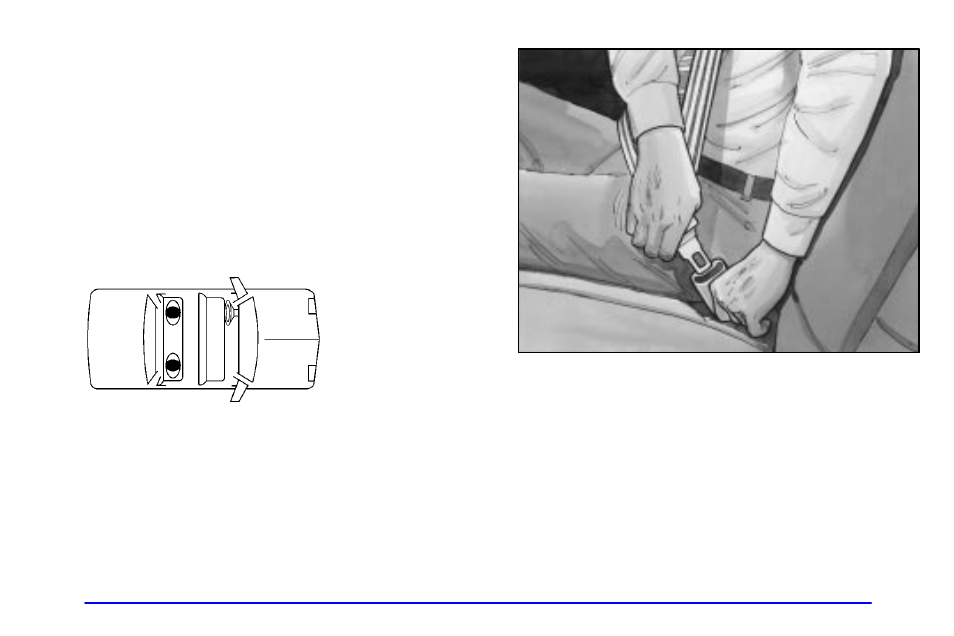 Rear seat passengers, Rear seat outside passenger positions, Lap-shoulder belt | Buick 2001 Park Avenue User Manual | Page 43 / 392