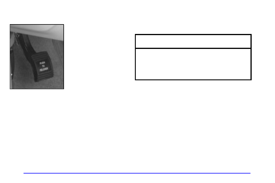 Parking brake, Notice | Buick 2001 Century User Manual | Page 100 / 351