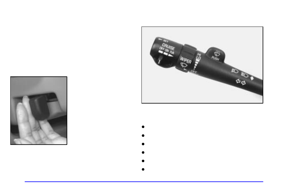 Horn, Tilt wheel, Turn signal/multifunction lever | Buick 2001 Century User Manual | Page 106 / 351