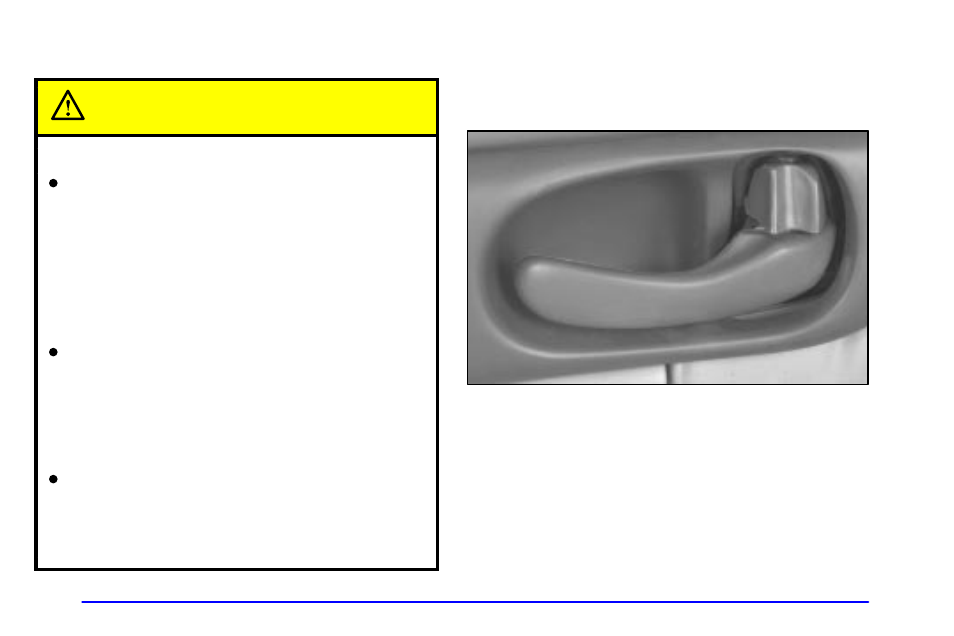 Door locks, Door locks caution | Buick 2001 Century User Manual | Page 76 / 351