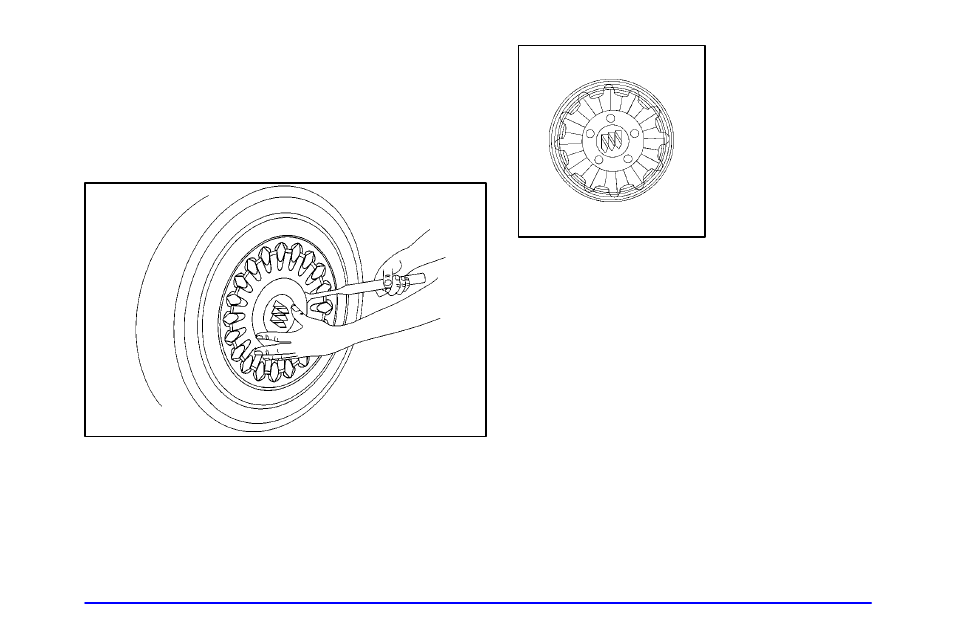 Removing wheel covers and wheel nut caps | Buick 2000 Park Avenue User Manual | Page 254 / 392